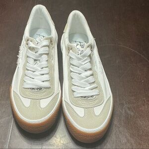Women's White and Tan Sneakers by Blowfish Malibu